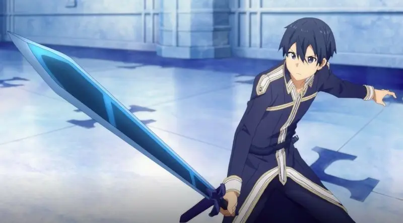 Hình ảnh anime Kirito ngầu, từ phong thái đến chi tiết đều hoàn hảo.