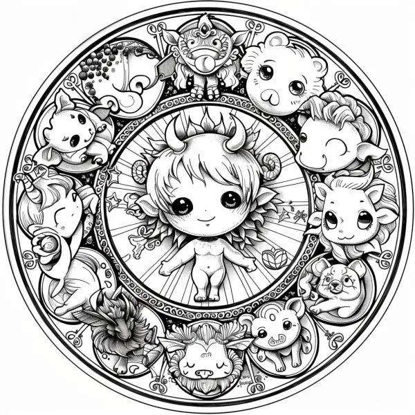 Bước vào thế giới màu sắc cùng tranh 12 cung hoàng đạo cute ngộ nghĩnh. Bước vào thế giới màu sắc cùng tranh 12 cung hoàng đạo cute ngộ nghĩnh.