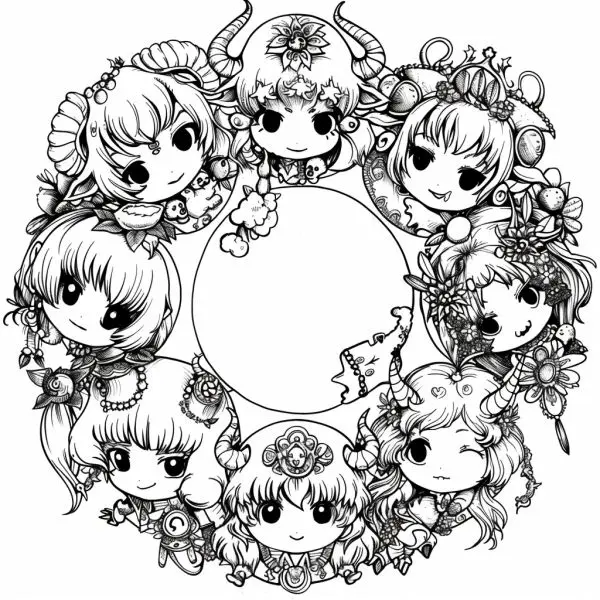 Tranh tô màu cute của 12 cung hoàng đạo sẽ là món quà tuyệt vời cho bé. Tranh tô màu cute của 12 cung hoàng đạo sẽ là món quà tuyệt vời cho bé.
