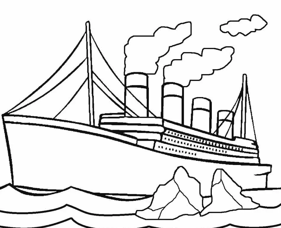 Tranh tô màu tàu thủy dành cho giờ học mỹ thuật