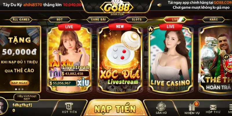 Casino Go88: sân chơi giải trí trực tuyến hàng đầu việt nam 