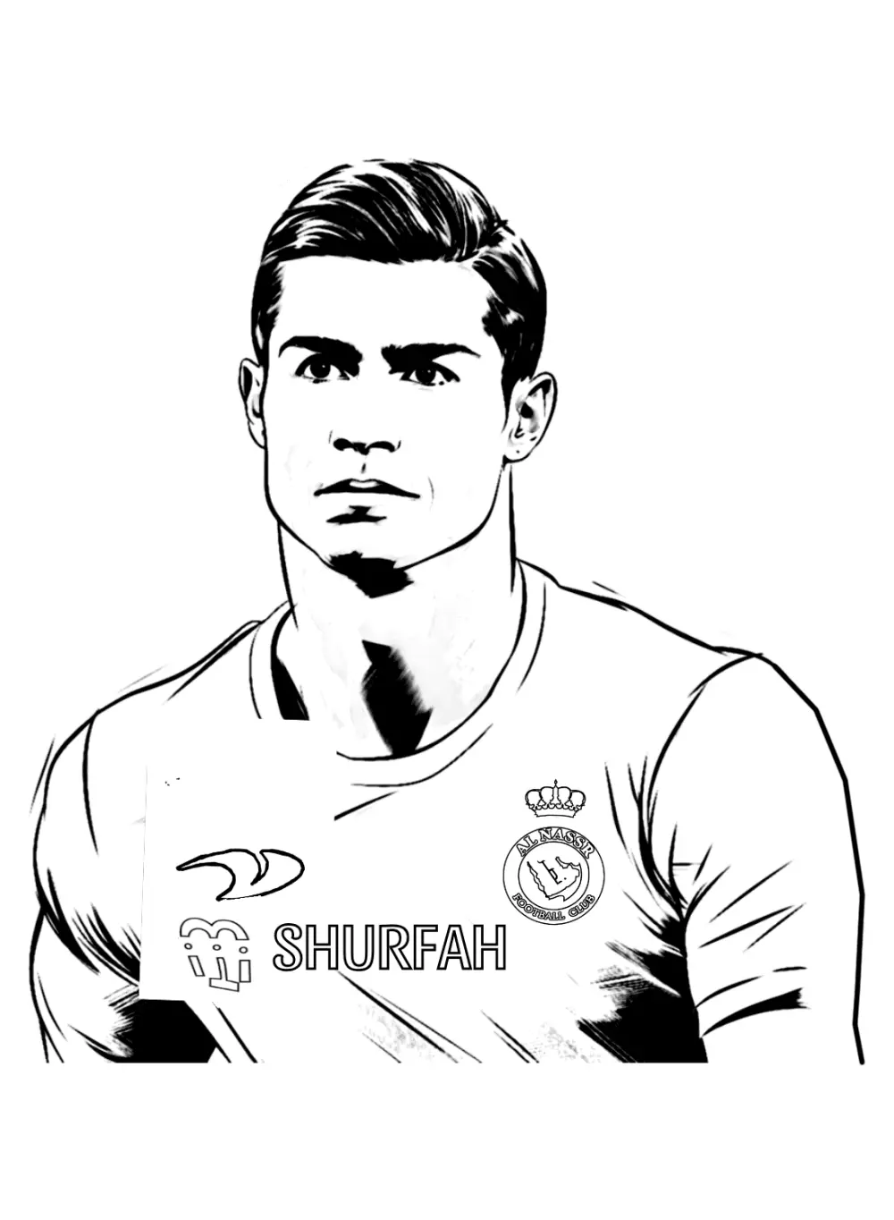 Tranh tô màu Ronaldo phát triển trí tưởng tượng