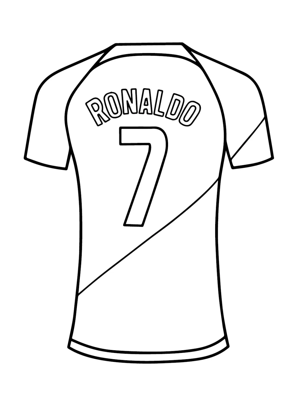 Tranh tô màu Ronaldo tạo niềm vui học tập