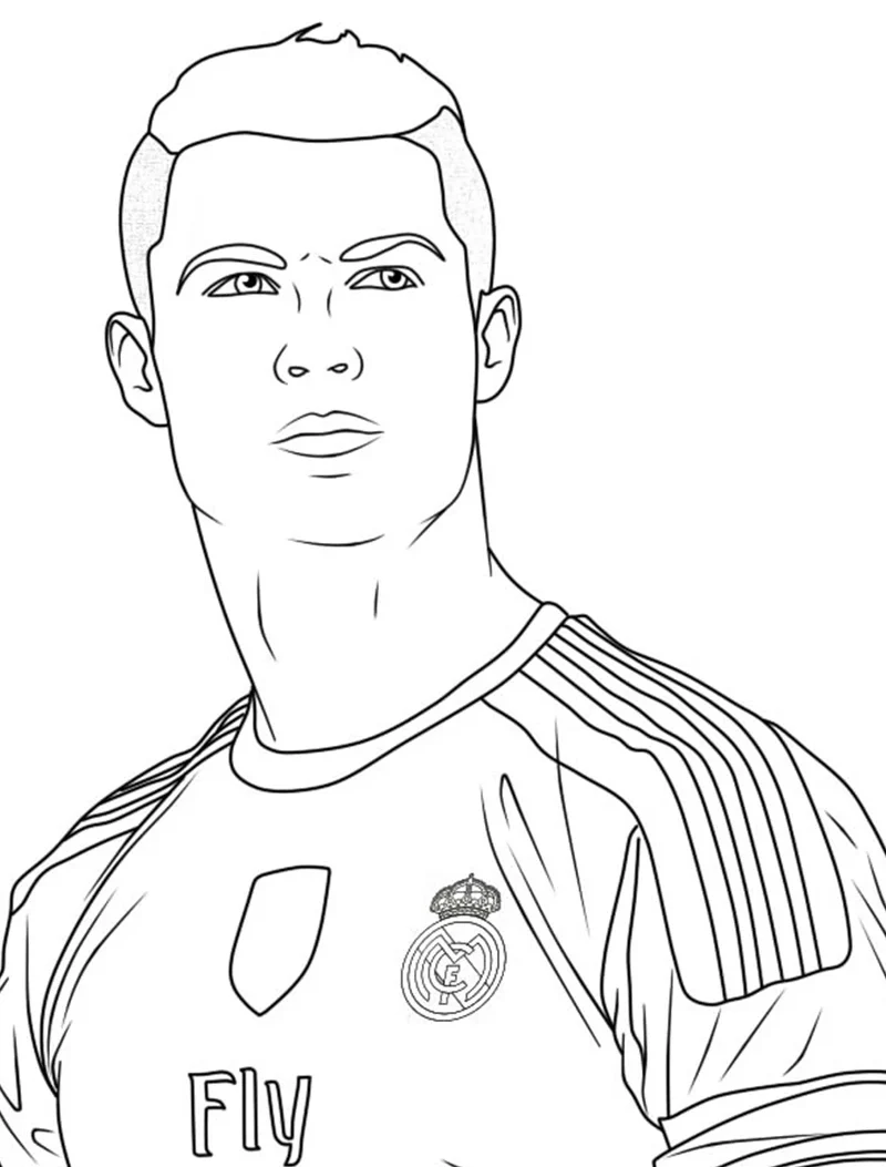 Tranh tô màu Ronaldo giúp trẻ nhỏ tiếp cận nghệ thuật