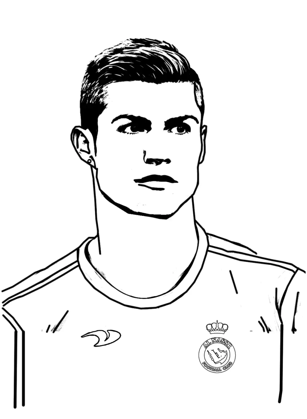 Tranh tô màu Ronaldo phát triển khả năng hội họa