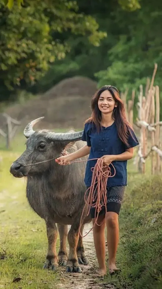 Vẻ đẹp chân phương trong hình ảnh gái quê xinh đẹp