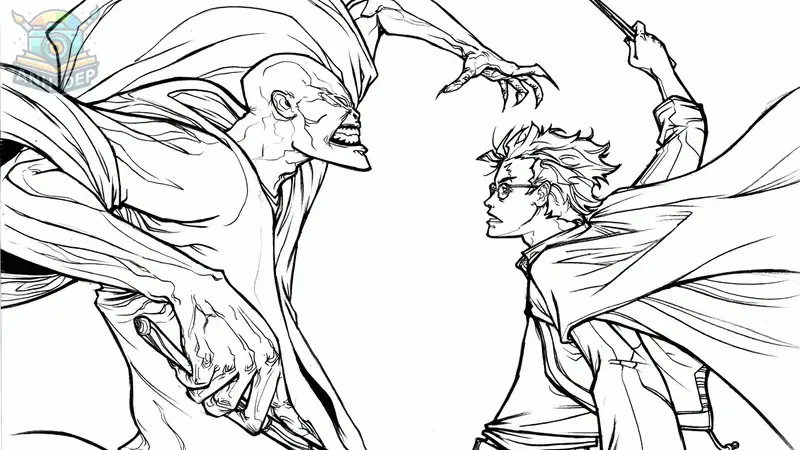 Tranh tô màu harry potter - Giúp bé phát triển khả năng sáng tạo