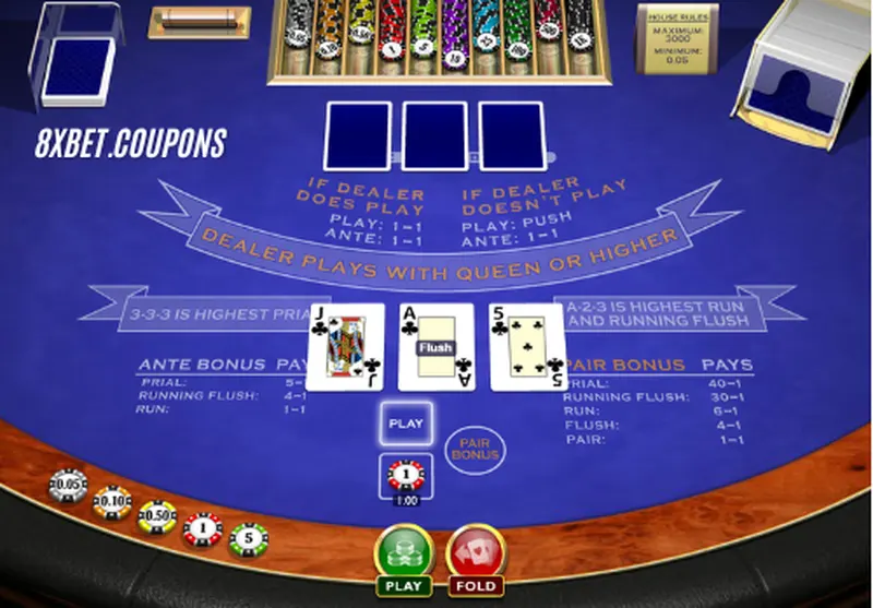 Mẹo và Chiến Lược Chơi 3-Card Brag Thành Công Trên 8xbet