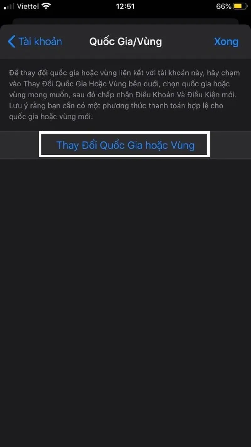 Chuyển vùng Apple ID Chuyển vùng Apple ID