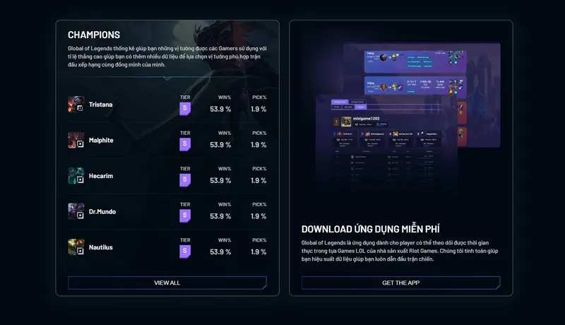 Dễ dàng truy cập những thông tin cần thiết về LOL trên Global of Legends Dễ dàng truy cập những thông tin cần thiết về LOL trên Global of Legends