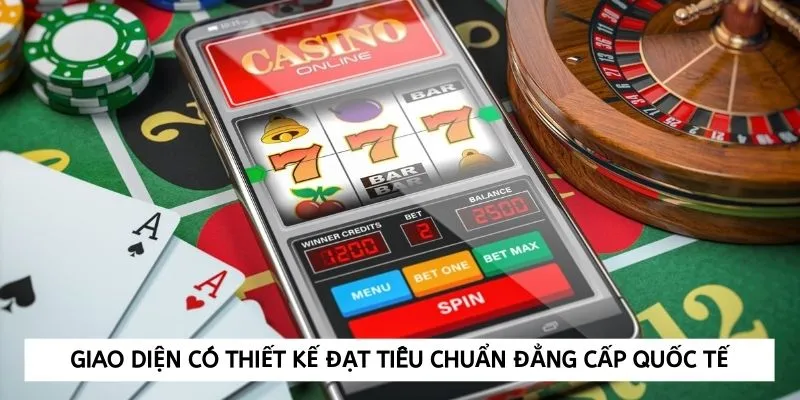 Giao diện của nhà cái được thiết kế đẹp mắt, ấn tượng