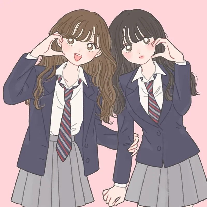 Hình nền BFF ngầu anime siêu đẹp, phù hợp làm ảnh nhóm bạn