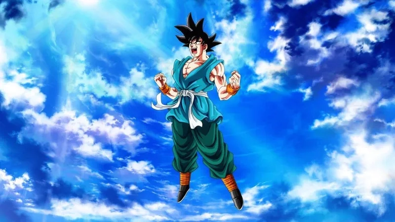 Hãy tải ngay hình nền goku cute đầy màu sắc cho điện thoại