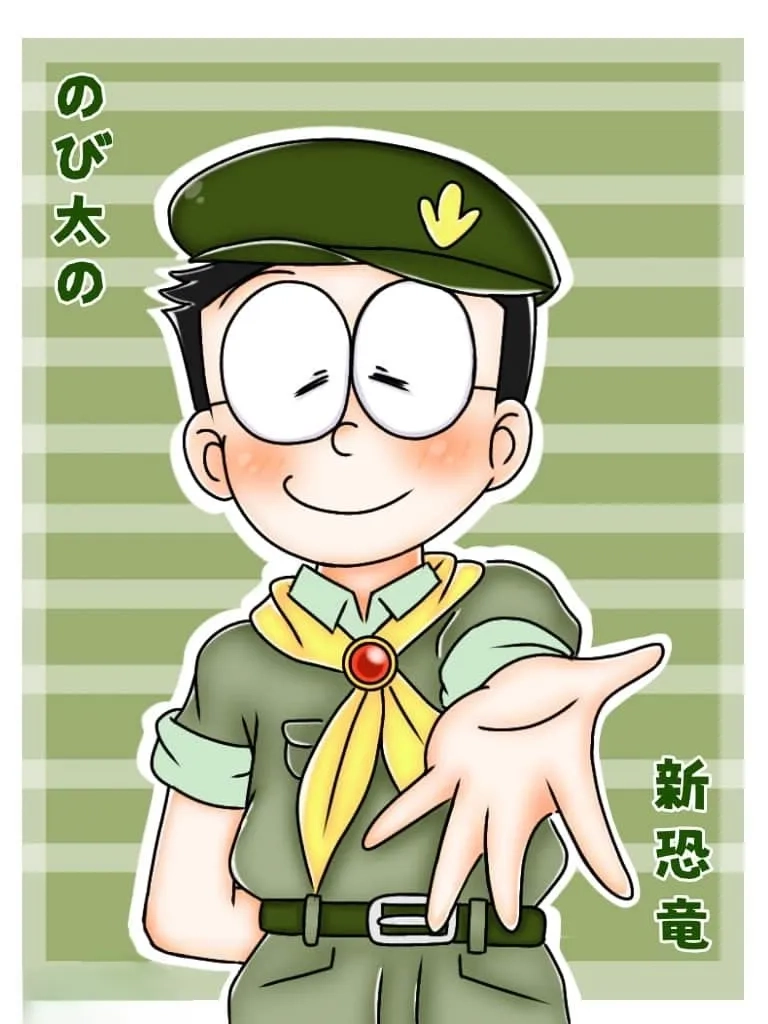 Hình ảnh Nobita cute với nét ngây thơ dễ thương