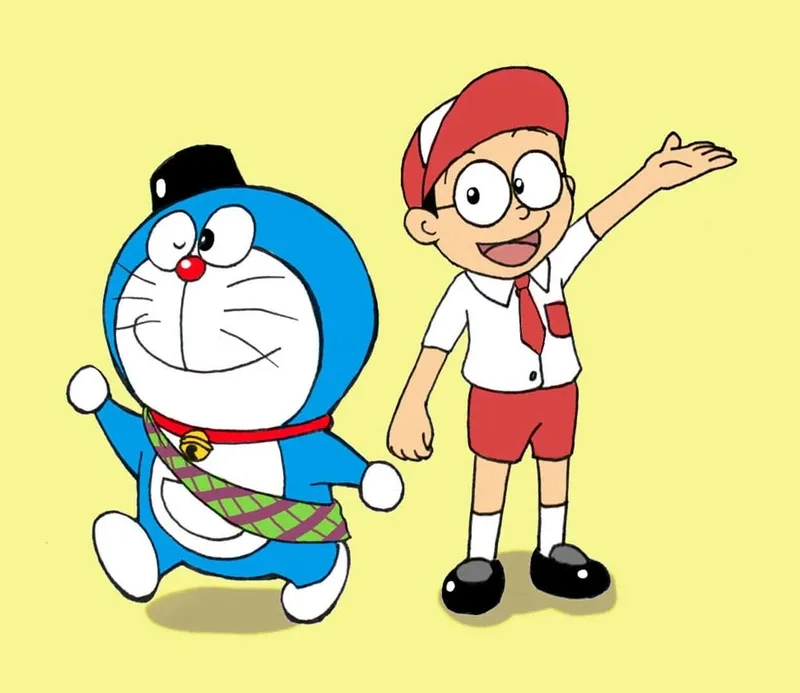 Ảnh Nobita Xuka với khoảnh khắc đáng nhớ