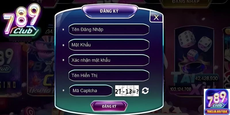 Đăng ký tài khoản là thao tác quan trọng để trải nghiệm game tại đây
