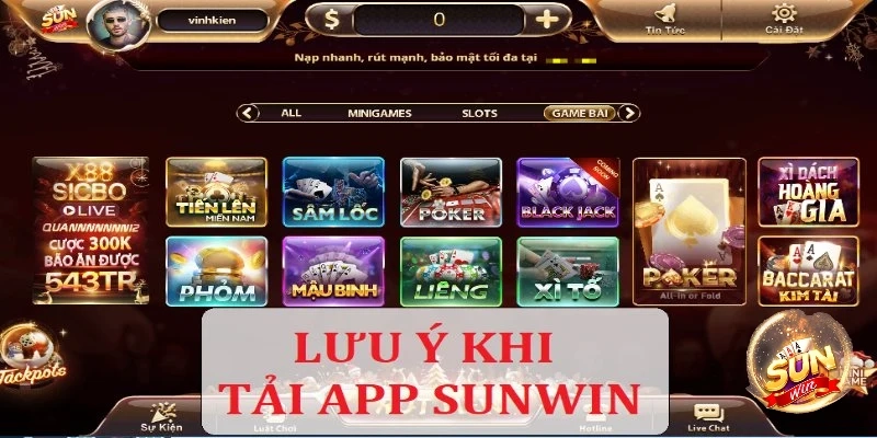  Người chơi trải nghiệm tốc độ tải game nhanh chóng sau khi tải app Sunwin  