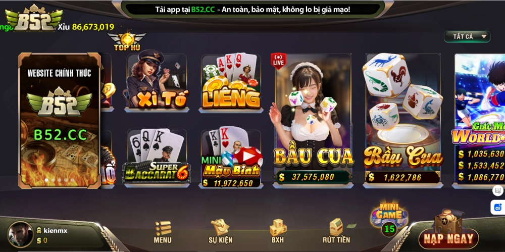 Cách để rút tiền từ B52Club thông qua ngân hàng một cách đơn giản