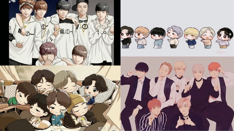 Đặc điểm của ảnh chibi bts đẹp