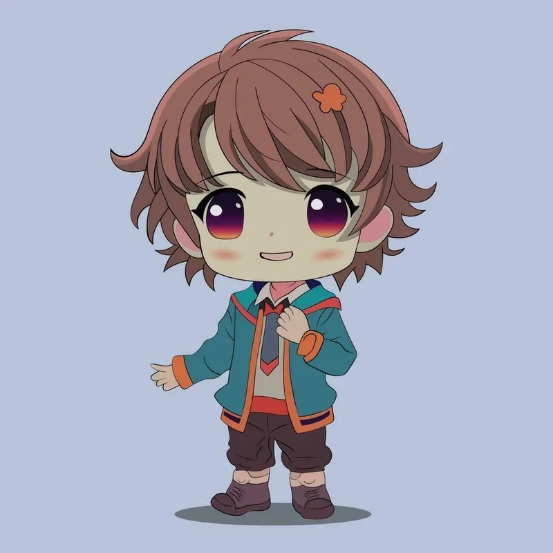 Góc ảnh đáng yêu với anime nam cute chibi