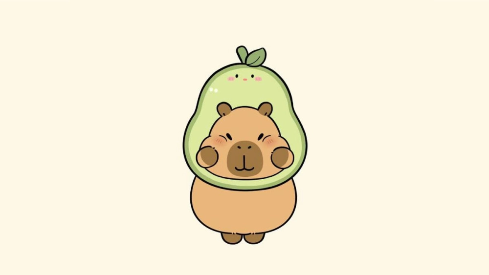 Khám phá bộ avatar hình nền avatar capybara chibi cute