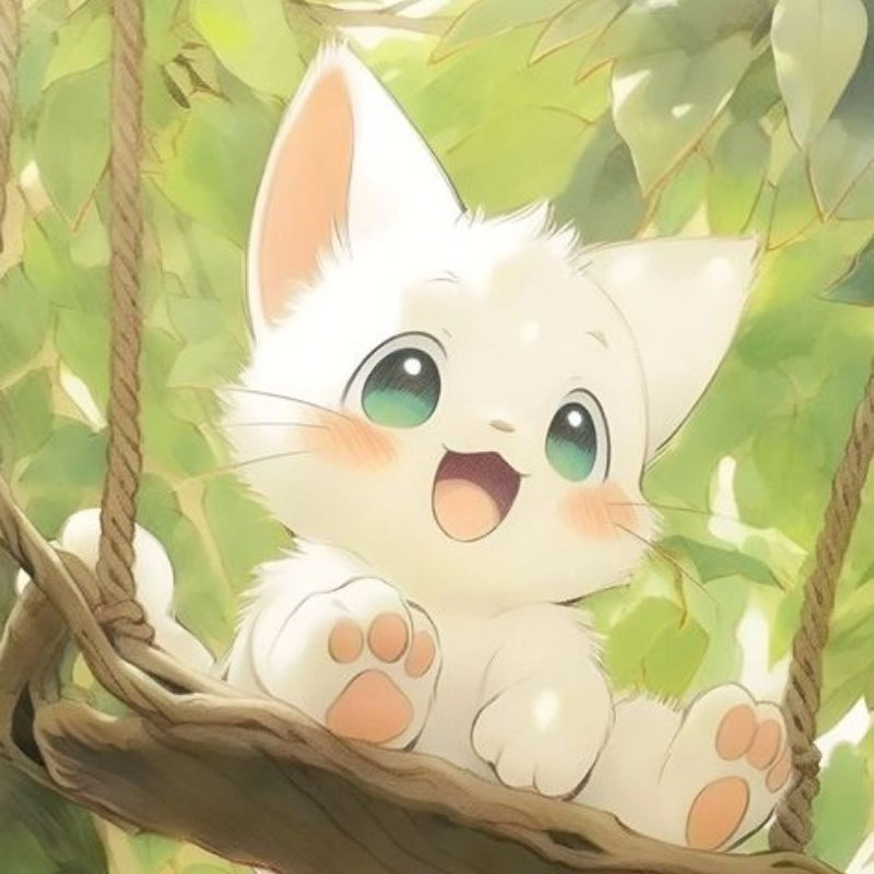 Đón trend mới cùng avatar cute mèo simmy chibi