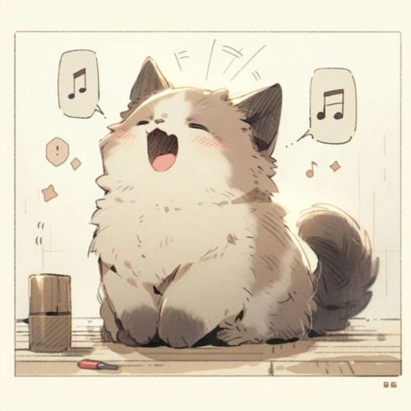 Nổi bật ngay với avatar hình mèo cute chibi