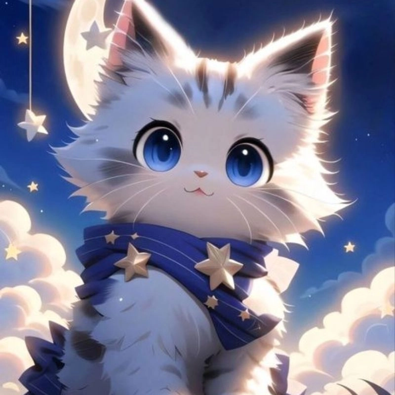 Lựa chọn cực yêu với avatar meo cute mèo chibi dễ thương