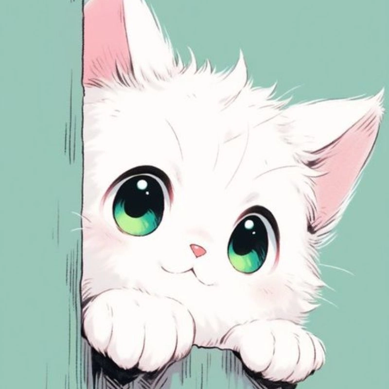 Phong cách ngọt ngào với avatar cute chibi mèo chibi mập
