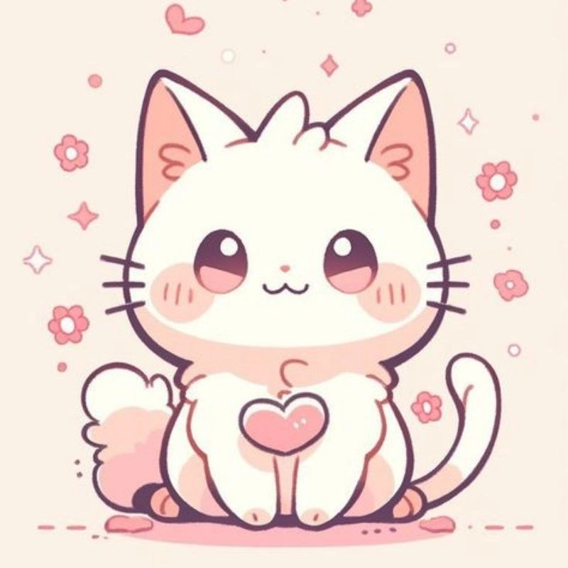 Tạo dấu ấn riêng bằng avatar ảnh mèo cute chibi
