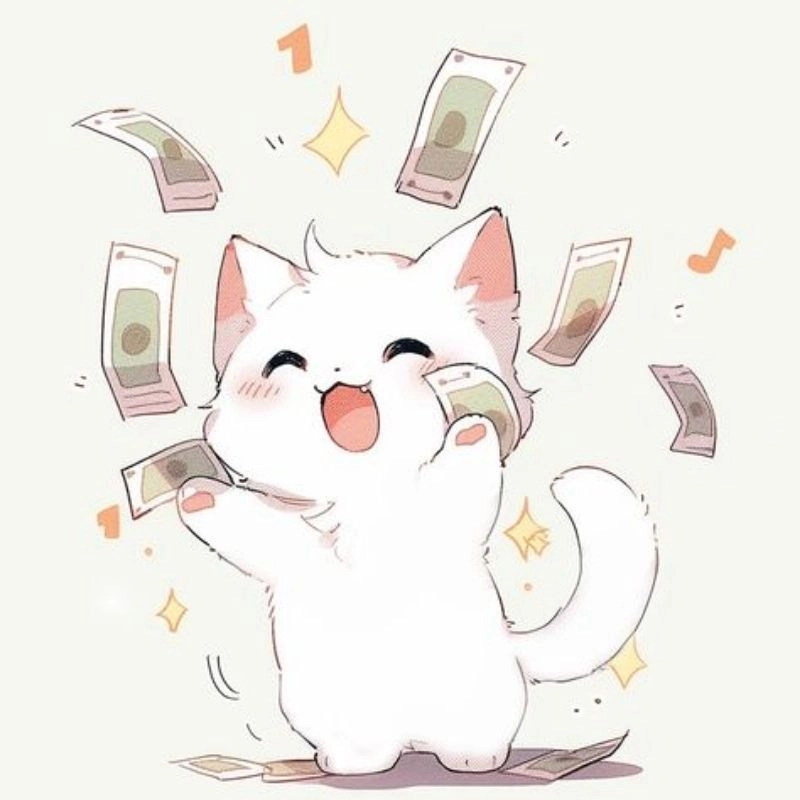 Đón trend mới với avatar chibi mèo cute