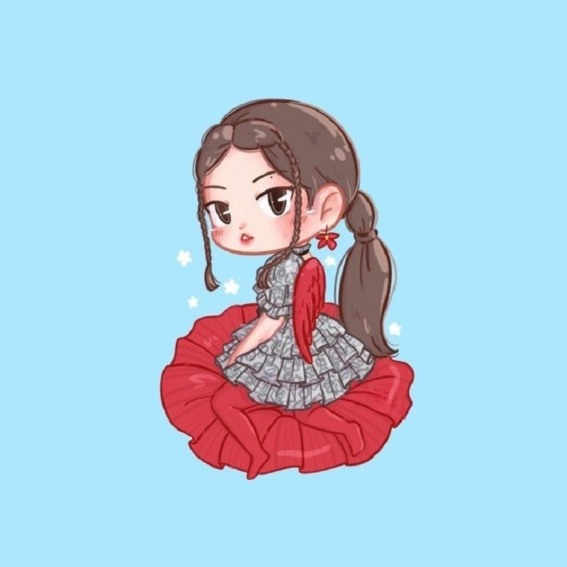 Thả tim ngay blackpink chibi cute lisa cực xinh
