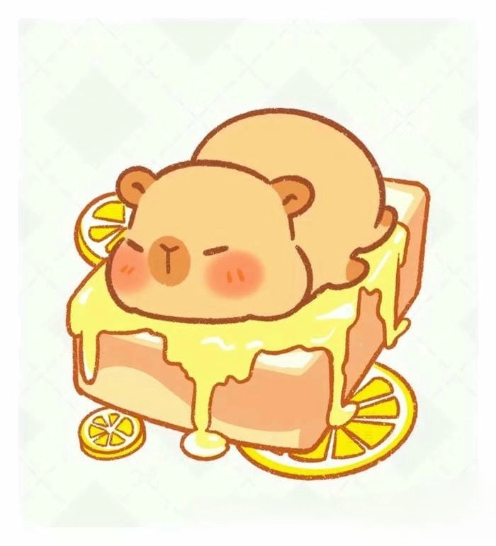 Tận hưởng ngay chibi ảnh capybara cute chibi