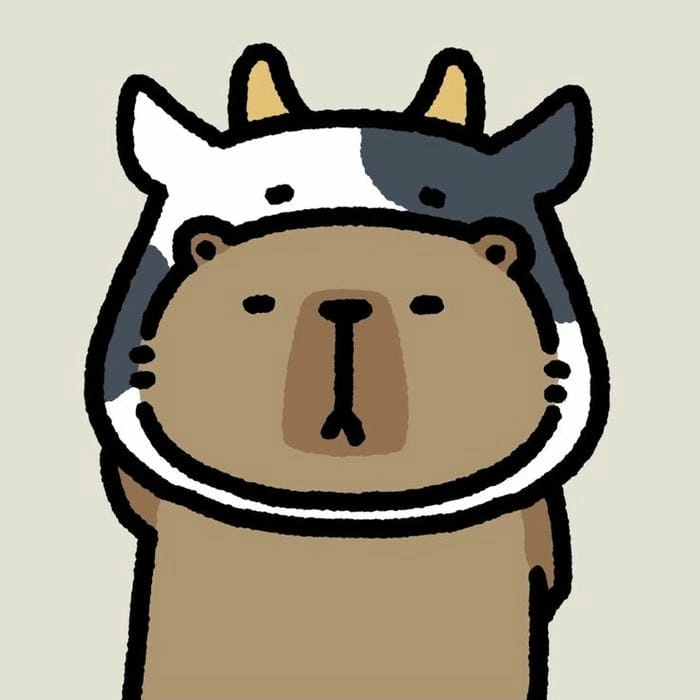 Trang trí ngay với hình nền capybara chibi cute