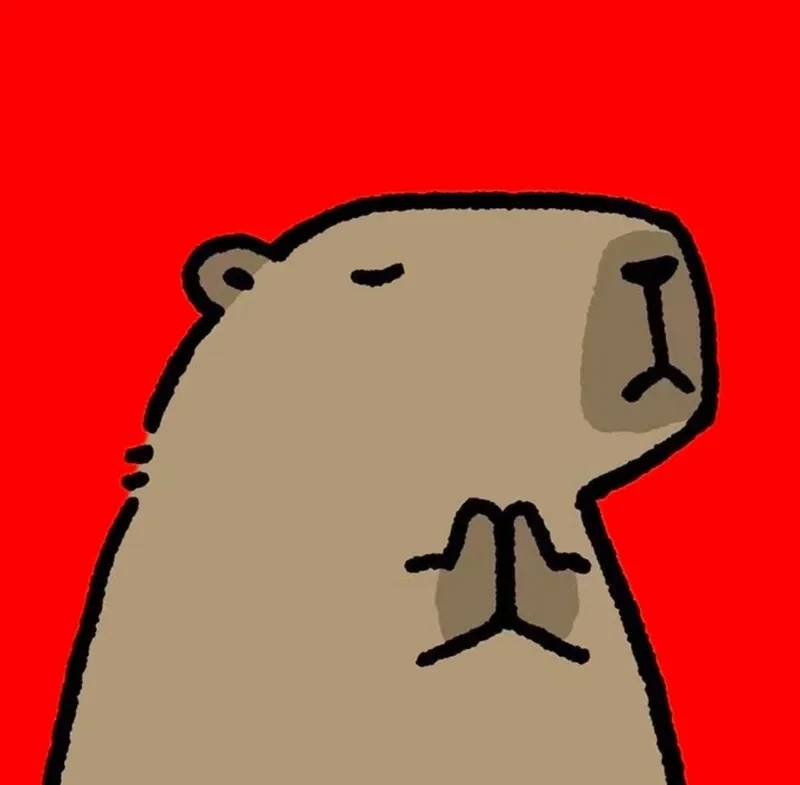 Khám phá nét chibi vô tri vẽ capybara cute