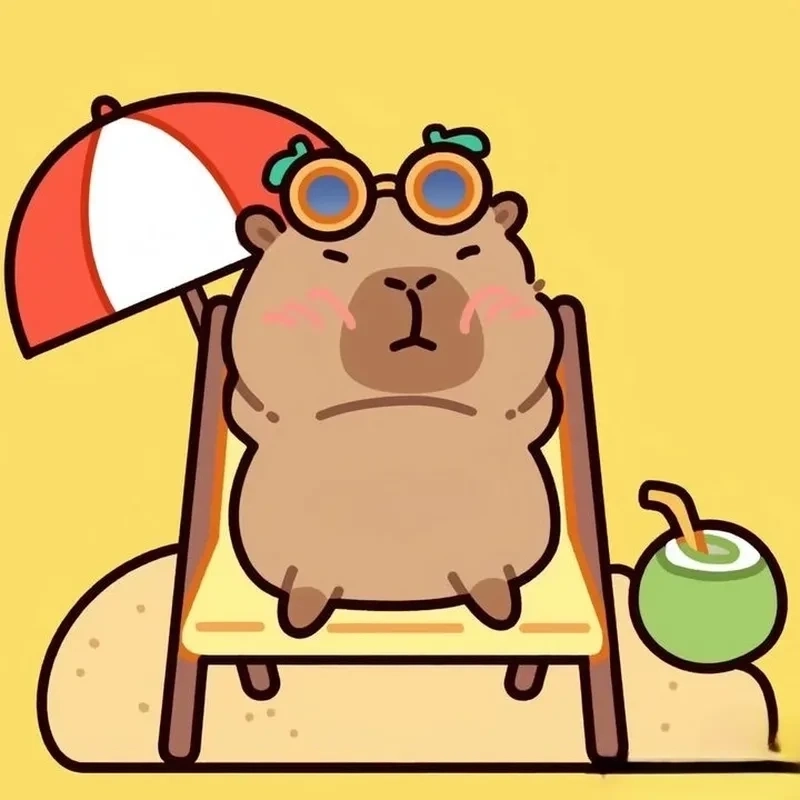 Thay đổi phong cách với chibi avatar capybara chibi cute