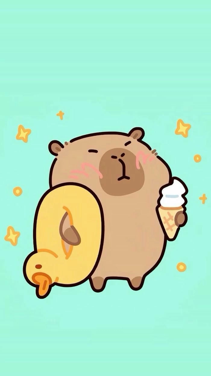 Lựa chọn ngay hình nền hình nền capybara cute chibi