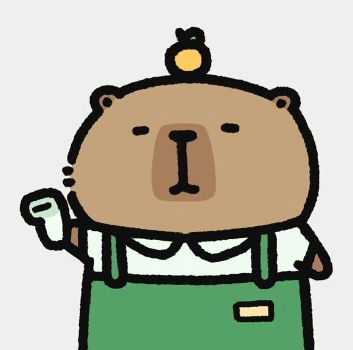 Ngắm nhìn bộ chibi cute hình vẽ capybara chibi cute