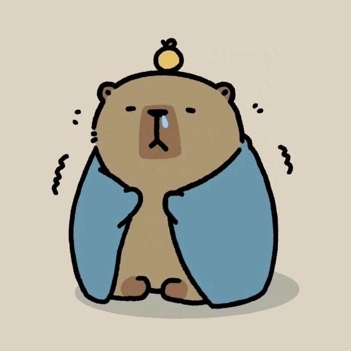 Đổi phong cách với avatar avatar hình capybara chibi