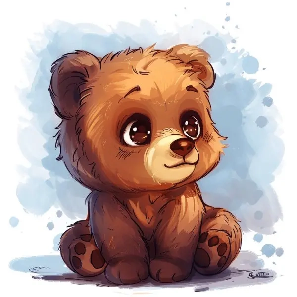 Thử ngay avatar ảnh gấu nâu cute chibi