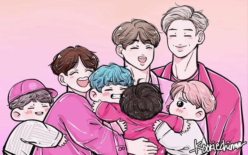 Chọn ngay bộ ảnh chibi bts dễ vẽ đẹp