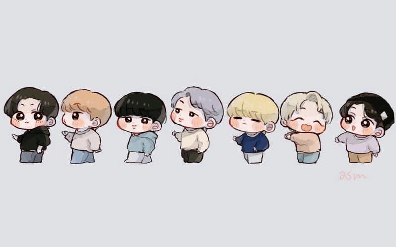 Khám phá phong cách anime chibi bts lạ mắt