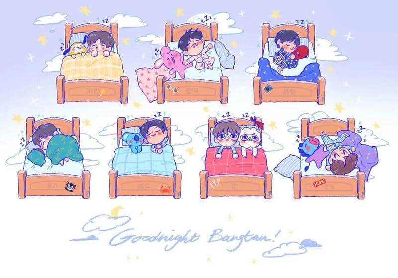 Thưởng thức bộ bts anime chibi cute hấp dẫn