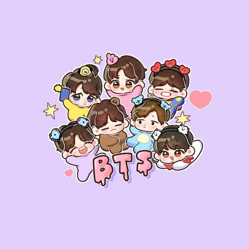 Ngắm trọn bộ bts chibi 3d cực kỳ sống động