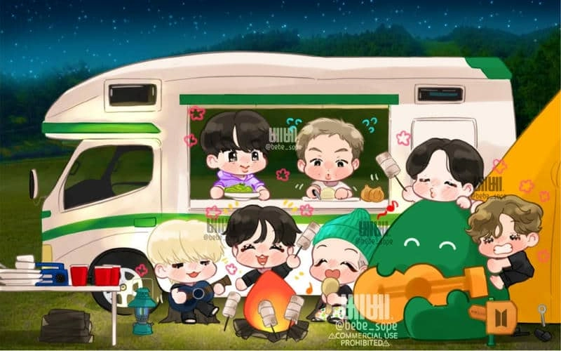 Khám phá loạt ảnh bts chibi mic drop siêu ngầu