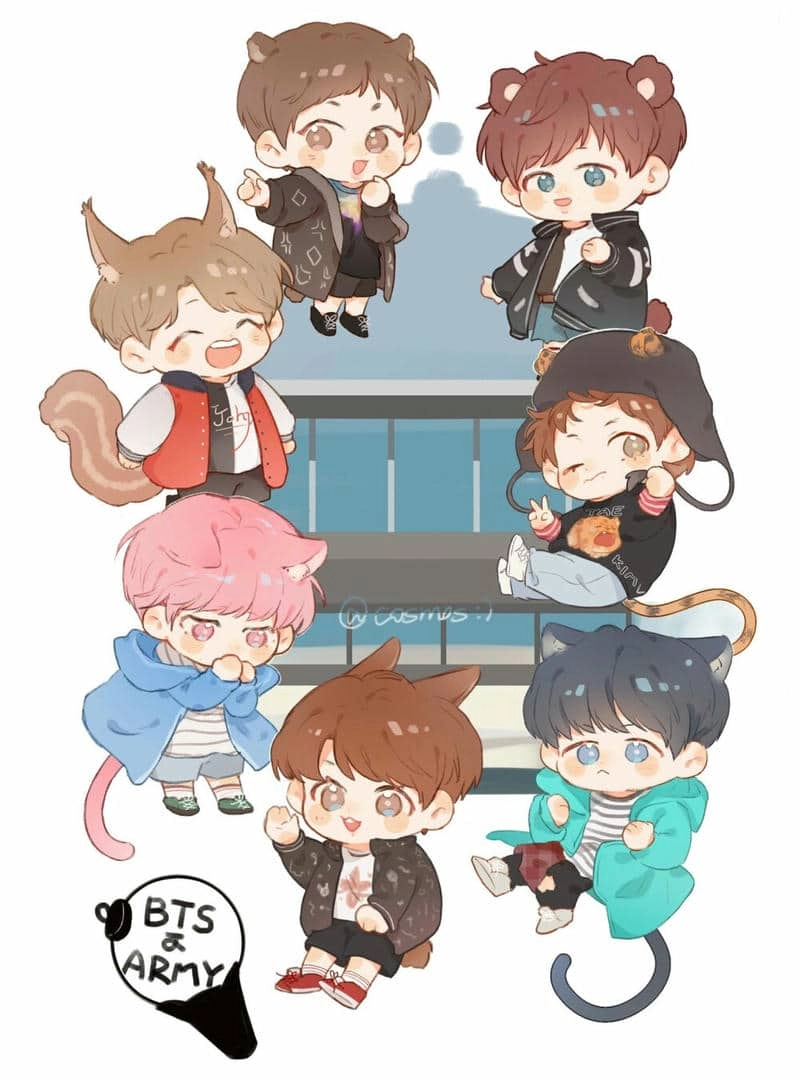 Tuyển tập những ảnh chibi bts cute hấp dẫn