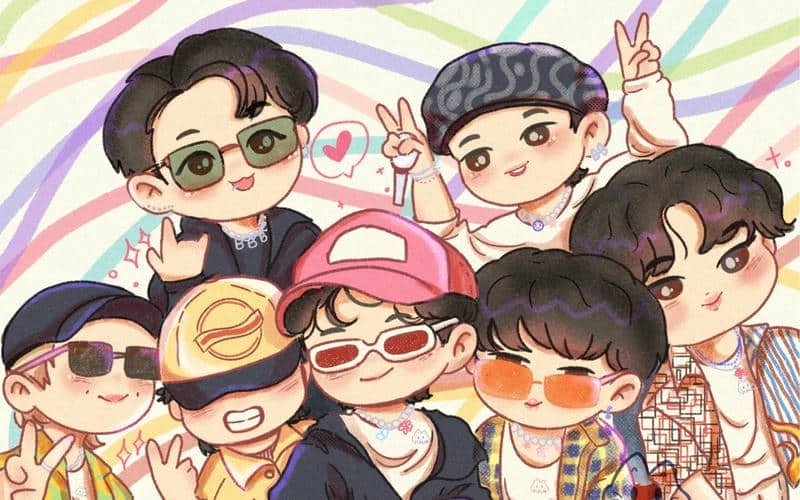 Tổng hợp ảnh siêu yêu bts chibi jin cho fan