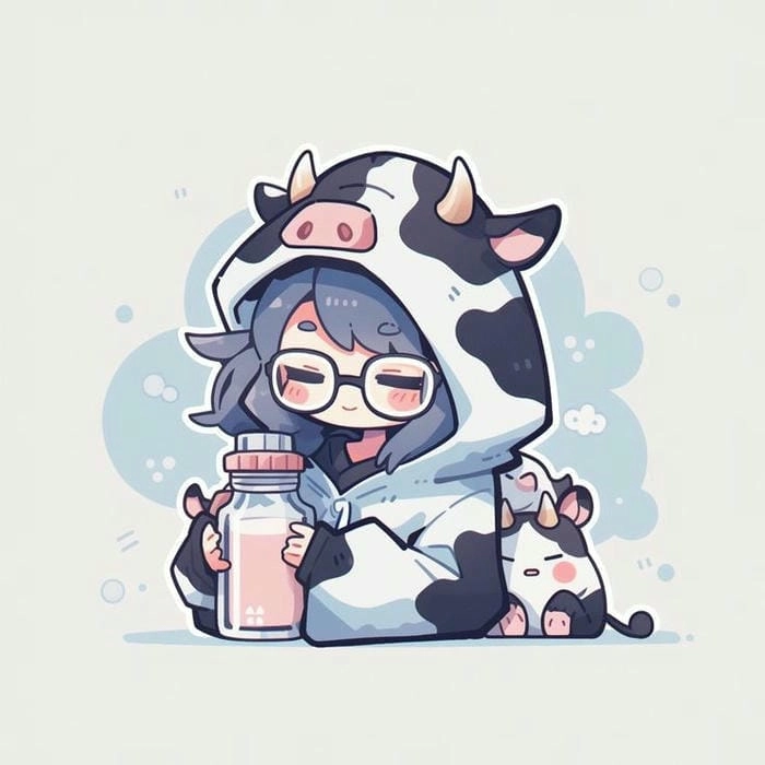 Lưu ngay chibi avatar cute girl cực đáng yêu