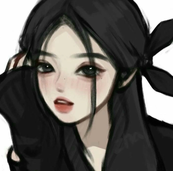 Sở hữu avatar chibi nữ cute màu tím đẹp mắt