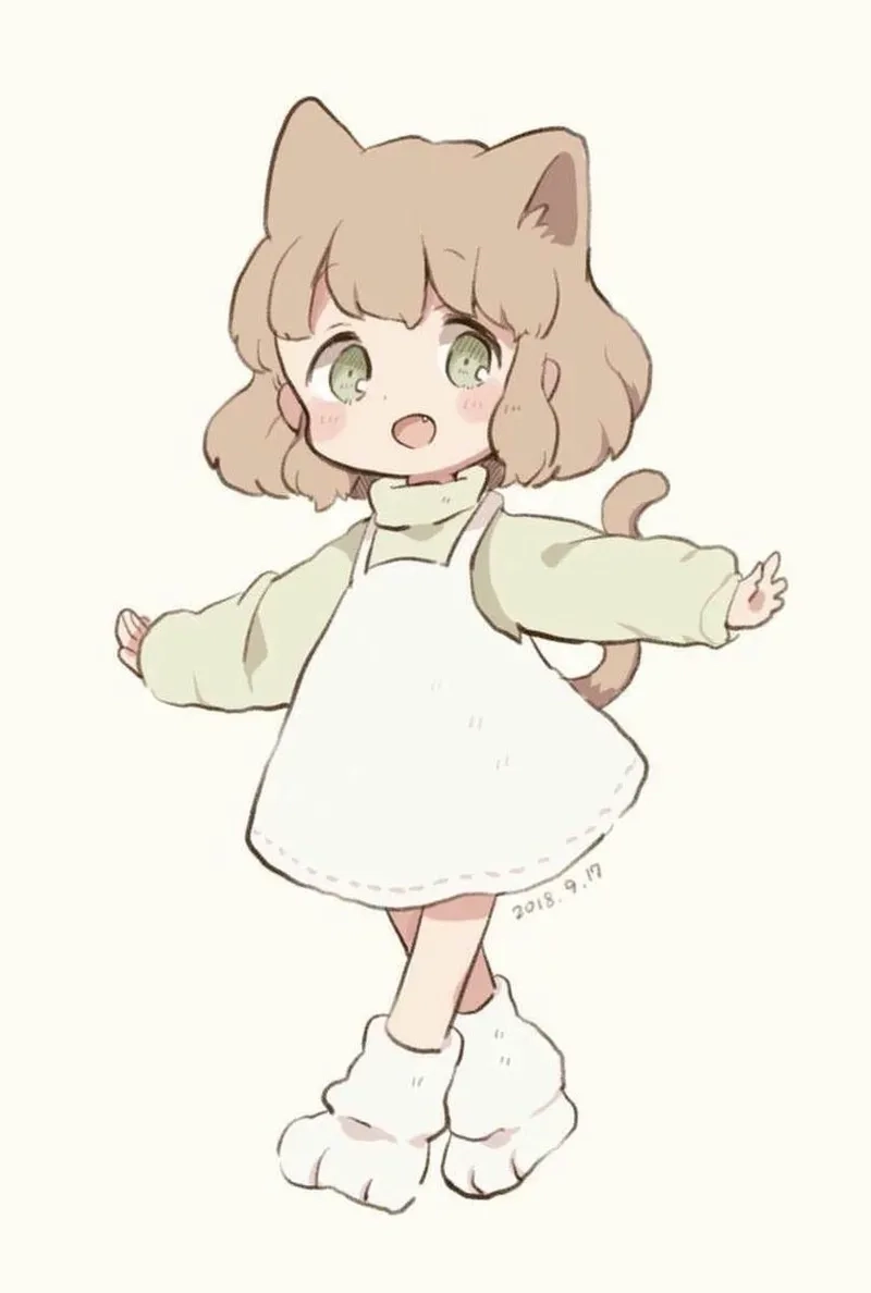 Hình ảnh dễ thương của cung cự giải nữ chibi